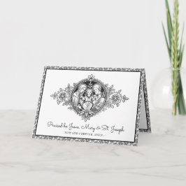 Religiöse Heilige Familie Jesus Mary Joseph Line A Karte