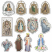 Religiöse Heilige Maria Jesus Vinyl Vintag Aufkleber (Vorderseite)