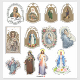Religiöse Heilige Maria Jesus Vinyl Vintag Aufkleber