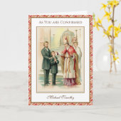 Religiöse Heiligsprechung Junge katholische Karte (Gelbe Blume)