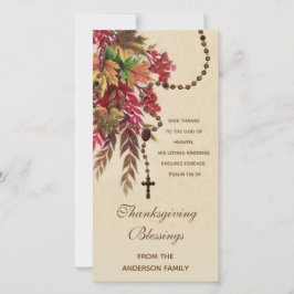 Religiöse Herbstlaube Rosary Erntedank Holiday