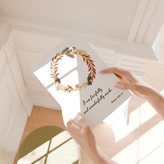 Religiöse Herbstmauer Poster