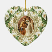 Religiöse Hochzeit Erste Weihnachtszeit Keramik Ornament (Hinten)