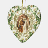 Religiöse Hochzeit Erste Weihnachtszeit Keramik Ornament (Links)