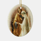 Religiöse Hochzeit Erste Weihnachtszeit Keramikornament (Rechts)