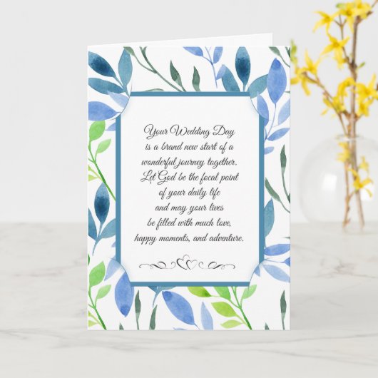 Religiöse Hochzeit Karte (Gelbe Blume)