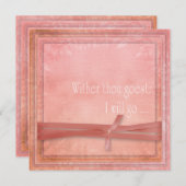 Religiöse Hochzeit, wohin du willst Einladung (Vorne/Hinten)