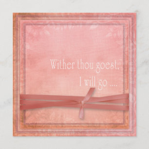 Religiöse Hochzeit, wohin du willst Einladung