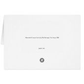 Religiöse Hochzeitkarte (Rückseite Horizontal)