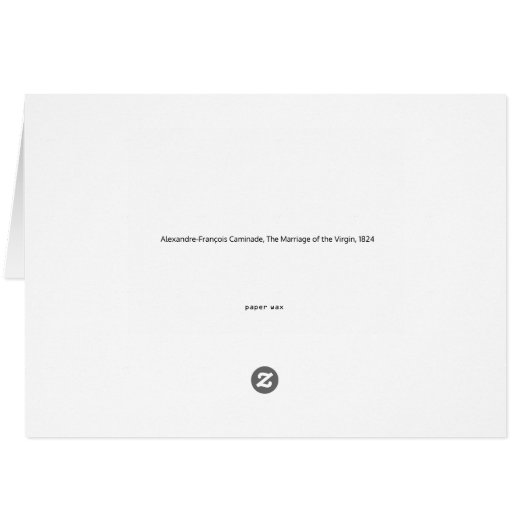 Religiöse Hochzeitkarte (Rückseite Horizontal)