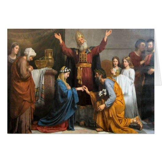 Religiöse Hochzeitkarte (Vorderseite (Horizontal))