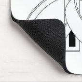 Religiöse Hochzeitssymbole Mousepad (Ecke)