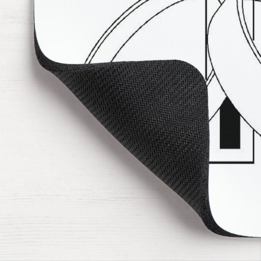 Religiöse Hochzeitssymbole Mousepad (Ecke)