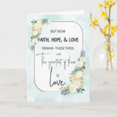 Religiöse Hochzeitsszenario Glaube Hoffnung und Li Karte (Gelbe Blume)