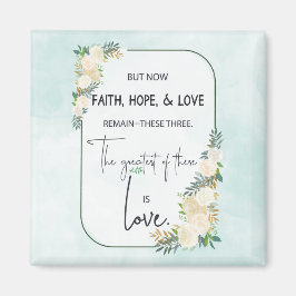 Religiöse Hochzeitstag-Jubiläum Faith Hope-Liebe Magnet