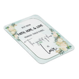 Religiöse Hochzeitstag-Jubiläum Faith Hope-Liebe Magnet
