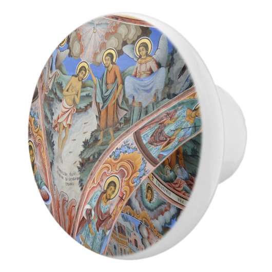 Religiöse Icon Dresser Knob Keramikknauf (Rechts)