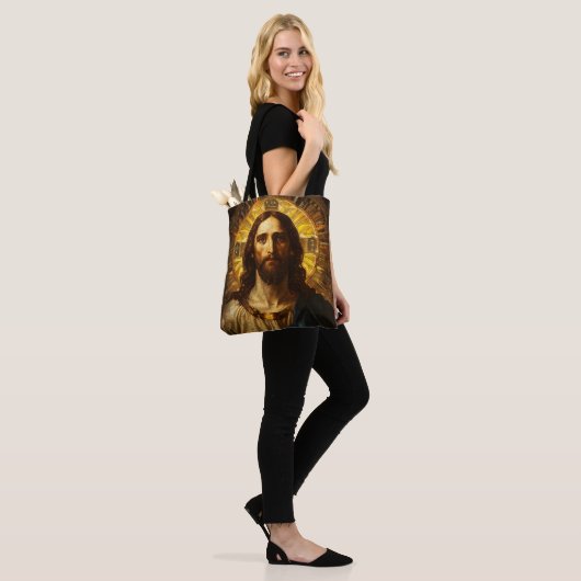 Religiöse Ikone Jesus Christus Tasche (Am Model)