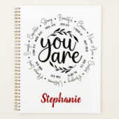 Religiöse Inspirationsbibliotheken "You are" Planer (Vorderseite)