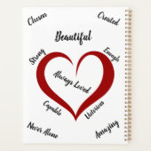 Religiöse Inspirationsbibliotheken "You are" Planer (Rückseite)