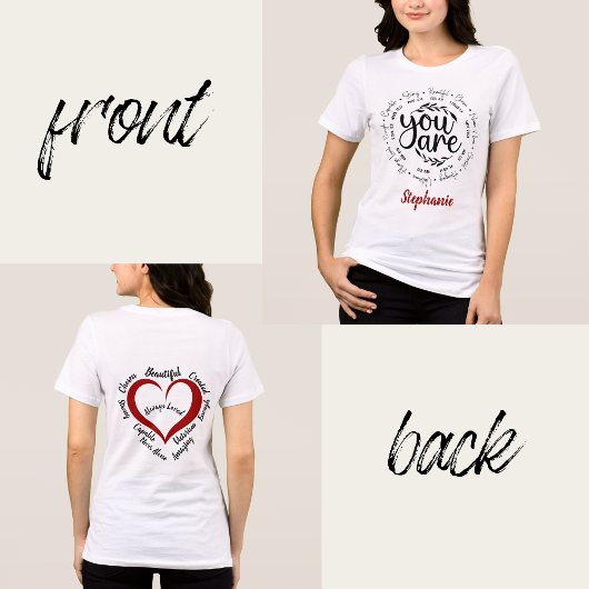 Religiöse Inspirationsbibliotheken "You are" Tri-Blend Shirt