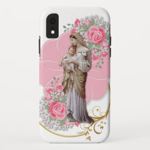 Religiöse Jesus Jungfrau Mary Rosa Rosen Case-Mate iPhone Hülle