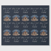 Religiöse Jesus-Krippe Christlich Geschenkpapier (Flach)