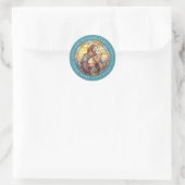 Religiöse Jesus Round Stickers (Tasche)