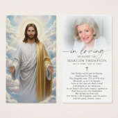 Religiöse Jesus Vaterunser Karte (Vorne & Hinten)
