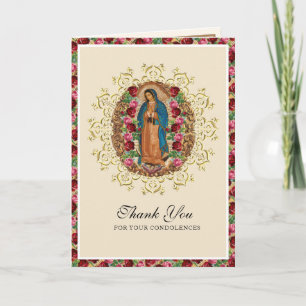 Religiöse Jungfrau Maria Guadalupe Katholische Bee Karte