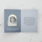 Religiöse Jungfrau Maria Katholisches Beileid Beil Karte (Innenseite)