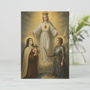Religiöse Jungfrau Maria St. Therese Jeanne d'Arc Karte