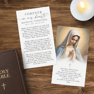Religiöse Jungfrau Maria Trauer Beileidskarten