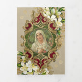 Religiöse Jungfrau Maria Tri-Falten Karte anbieten (Cover)
