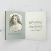 Religiöse Jungfrau Mary Beileid Vater Beileid Karte (Innenseite)