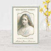 Religiöse Jungfrau Mary Beileid Vater Beileid Karte (Gelbe Blume)