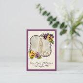 Religiöse Jungfrau Mary Fatima Katholisches Gebet Visitenkarte (Stehend Vorderseite)