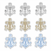 Religiöse Jungfrau Mary Floral Elegant Vinyl Stick Aufkleber (Vorderseite)