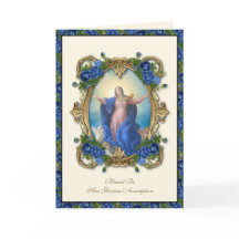 Religiöse Jungfrau Mary floral katholische Annahme