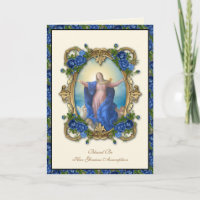 Religiöse Jungfrau Mary floral katholische Annahme