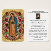 Religiöse Jungfrau Mary Guadalupe Katholische Beer (Vorne & Hinten)