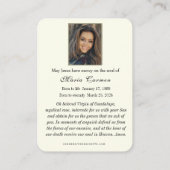 Religiöse Jungfrau Mary Guadalupe Katholische Beer Platzkarte (Rückseite)