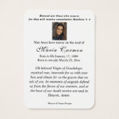 Religiöse Jungfrau Mary Guadalupe Mexiko Beerdigun (Rückseite)