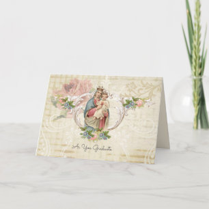 Religiöse Jungfrau Mary Jesus Abschluss Katholisch Karte