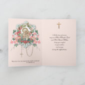 Religiöse Jungfrau Mary Jesus Beileid Beileid Karte (Innenseite)