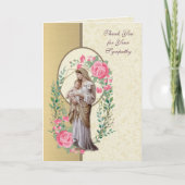 Religiöse Jungfrau Mary Jesus Beileid Danke (Vorderseite)