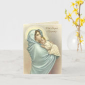 Religiöse Jungfrau Mary Jesus Katholic Sympathy Ca Karte (Gelbe Blume)