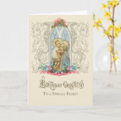 Religiöse Jungfrau Mary Jesus katholischer Prieste Karte (Gelbe Blume)