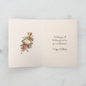 Religiöse Jungfrau Mary Jesus Lamb Chalice Bibel Karte (Innenseite)