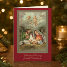Religiöse Jungfrau Mary Jesus Scripture Weihnachte
